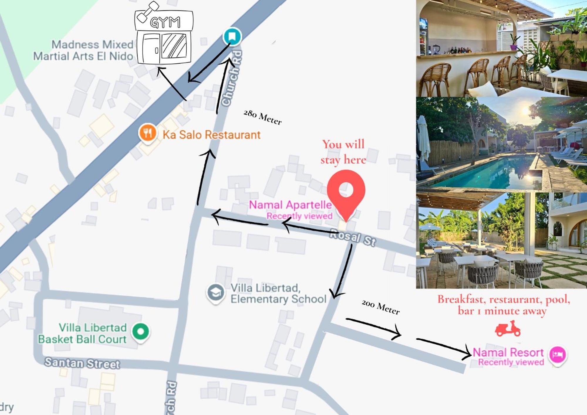 Namal Apartelle - Free Scooter & Gym Access Эль-Нидо Экстерьер фото
